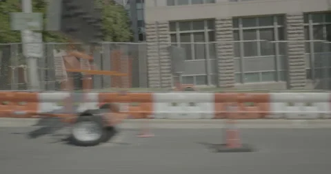 Side right driving plate - East 15th Street at San Jacinto Boulevard, Austin Stock Footage 253502684