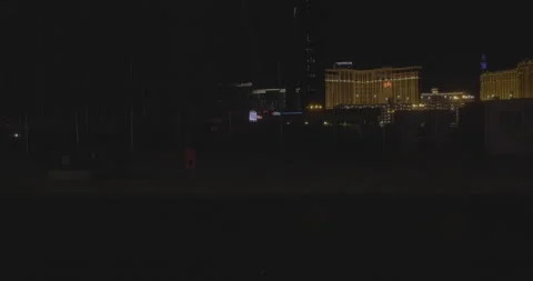 Side right driving plate - East Harmon Avenue at Koval Lane, Las Vegas Stock Footage 294373356