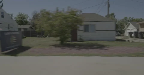 Side right driving plate - Evans Avenue at 8th Avenue Cheyenne Stock Footage 289686902