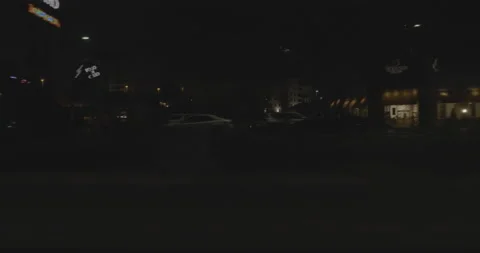 Side right driving plate - Flamingo Drive at Paradise Road, Las Vegas Stock Footage 294376653