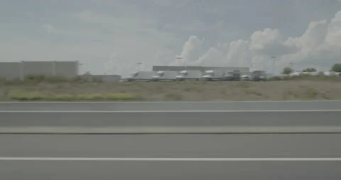 Side right driving plate - Highway 95 at Highway 639, Fredericksburg Stock Footage 284924086