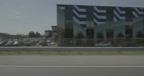 Side right driving plate - Highway 95 at Overbrook Road, Richmond Stock Footage 284942943