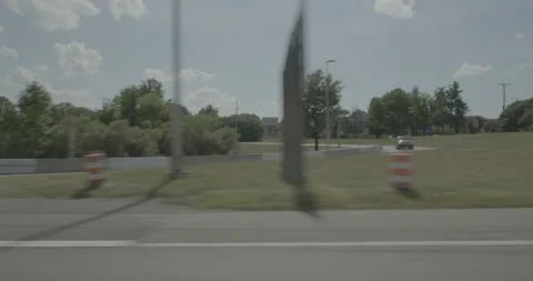 Side right driving plate - Highway 95 at Belvidere Street, Richmond Stock Footage 284944252