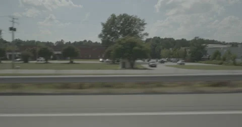 Side right driving plate - Highway 95 at Temple Avenue, Petersburg Stock Footage 284957447