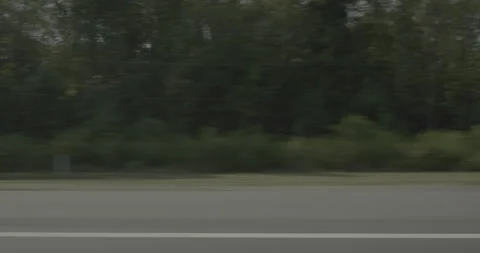 Side right driving plate - Highway 95 at North Carolina Welcome Center, Pleasant Stock Footage 284985347