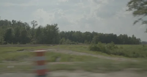 Side right driving plate - Highway 95 at Highway 46, Roanoke Rapids Stock Footage 284987293