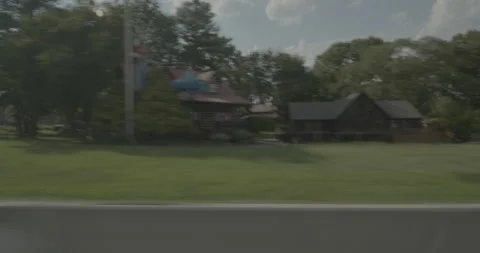Side right driving plate - Highway 95 at Highway 4, Rocky Mount Video stock 285000598