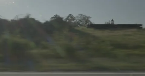 Side right driving plate - Highway 95 at Highway 421, Dunn Stock Footage 285024484