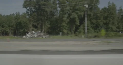 Side right driving plate - Highway 95 at Cox Road, Lumberton Video stock 285035342