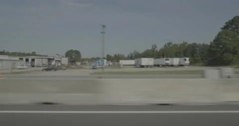 Side right driving plate - Highway 95 at Commerce Avenue, Lumberton Vídeo Stock 285037876