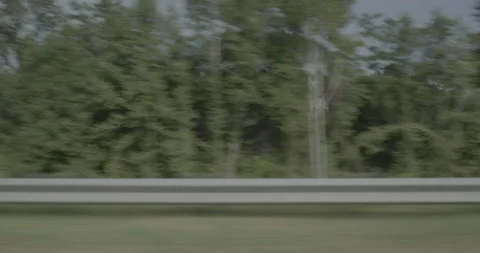 Side right driving plate - Highway 95 at South Carolina Welcome Center, Dillon Stock Footage 285054155