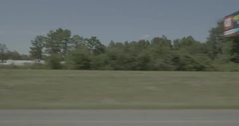 Side right driving plate - Highway 20 at Mineral Springs Road, Lexington Stock Footage 285094121