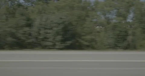 Side right driving plate - Highway 20 at Railroad Avenue, Lexington Stock Footage 285095512