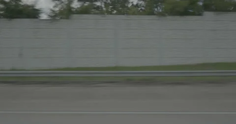 Side right driving plate - Highway 20 at Bergen Road West, Augusta Stock Footage 285128748