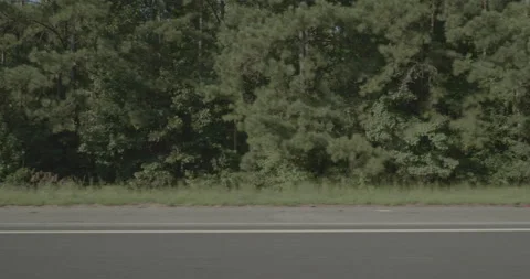 Side right driving plate - Highway 20 at Brownwood Road, Madison Stock Footage 285145832