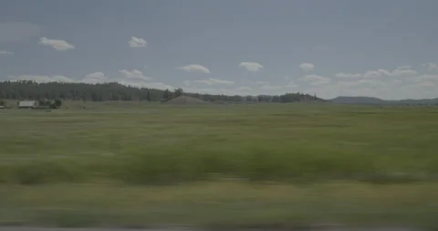Side right driving plate - Highway 160 at Mile 145 Pagosa Springs Vídeo Stock 288716101