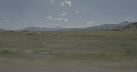 Side right driving plate - Highway 160 at Mile 196 Del Norte Vídeos de archivo 288792184