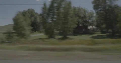 Side right driving plate - Highway 160 at Mile 200 Del Norte Stock Footage 288795542