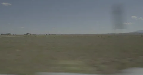 Side right driving plate - Highway 112 at Mile 4 Rio Grande County Vídeos de archivo 288799687
