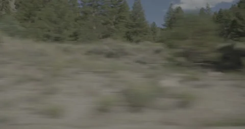 Side right driving plate - Highway 285 at Mile 121 Saguache County Stock Footage 288909619