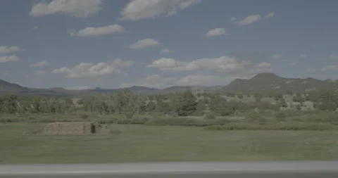 Side right driving plate - Highway 285 at Mile 145 Cheffee County Vídeo Stock 288931415
