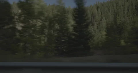 Side right driving plate - Highway 285 at Mile 206 Park County Stock Footage 289002334