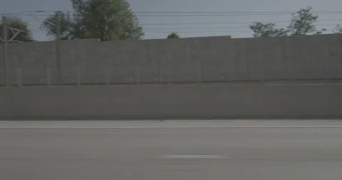 Side right driving plate - Highway 25 at Steele Street Denver Stock Footage 289260040