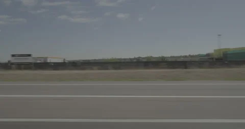 Side right driving plate - Highway 25 at 136th Avenue Denver Vídeo Stock 289550790