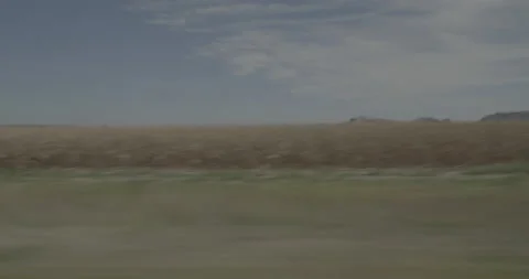 Side right driving plate - Highway 71 at Mile 53 Gering Stock Footage 290020779