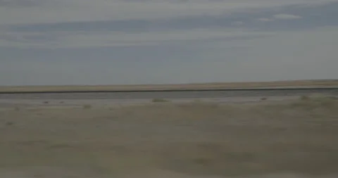 Side right driving plate - Highway 385 at Sarpy Road Alliance Vídeo Stock 290059023