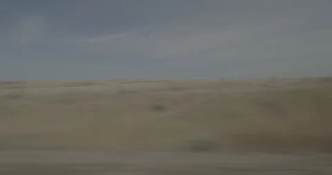 Side right driving plate - Highway 87 at Mile 29 Sheridan County Stock Footage 290080912