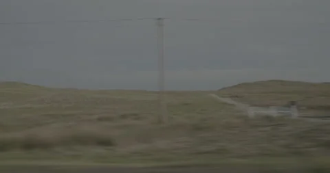 Side right driving plate - Highway 20 at Mile 131 Cherry County Stock Footage 290144085