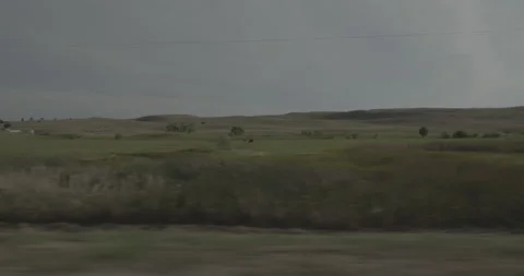 Side right driving plate - Highway 20 at Mile 135 Merriman Vídeo Stock 290146071