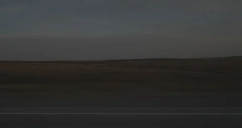 Side right driving plate - Highway 90 at Mile 169 Stamford Stock Footage 290170251