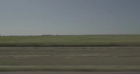 Side right driving plate - Highway 90 at Mile 315 Davison County Stock Footage 290802342
