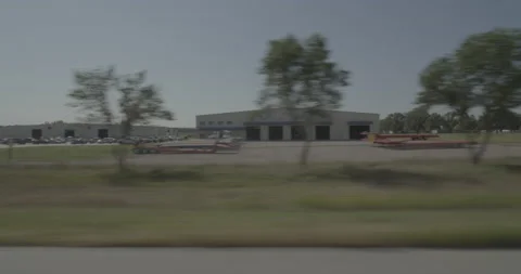 Side right driving plate - Highway 90 at Mile 331 Mitchell Stock Footage 290812205