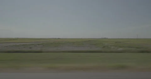 Side right driving plate - Highway 90 at Mile 366 Canistota Stock Footage 290836610