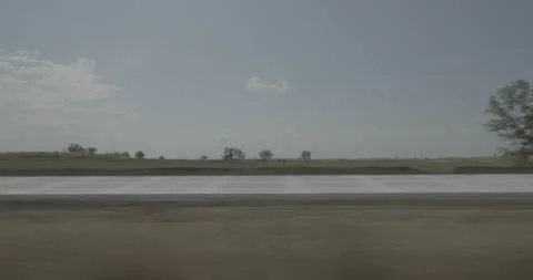 Side right driving plate - Highway 90 at Mile 383 Hartford Stock Footage 290855148