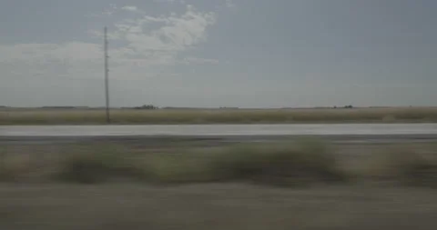 Side right driving plate - Highway 90 at Mile 387 Hartford Stock Footage 290861036