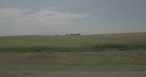 Side right driving plate - Highway 90 at Mile 394 Sioux Falls Stock Footage 290869599