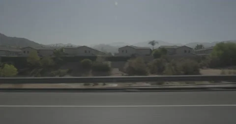 Side right driving plate - Highway 14 at Sierra Highway, Santa Clarita Stock Footage 293685138
