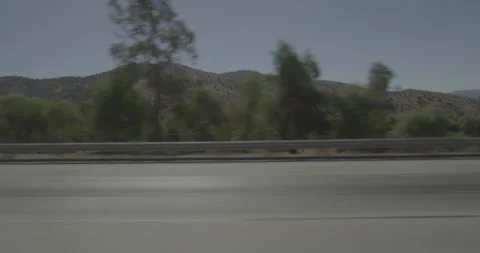 Side right driving plate - Highway 14 at Escondido Canyon Road, Mission Vídeo Stock 293687730