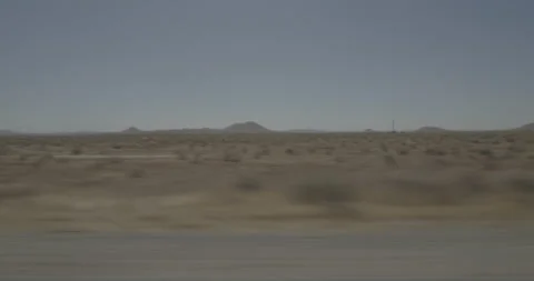 Side right driving plate - Highway 58 at 30th Street, California City Vídeo Stock 293713732