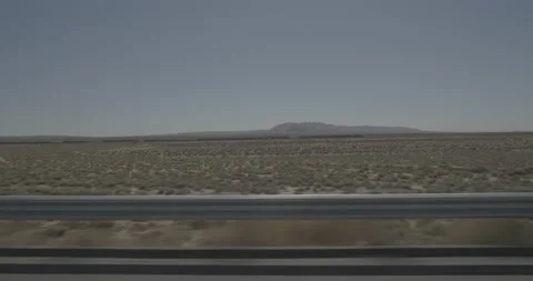 Side right driving plate - Highway 58 at Cherryhill Drive, Boron Stock Footage 293723238