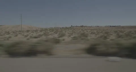 Side right driving plate - Highway 15 at Highway 58, Barstow Vídeo Stock 293783305