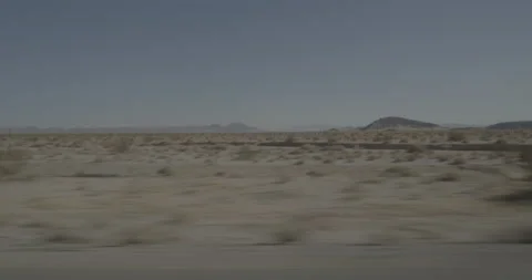 Side right driving plate - Highway 15 at Mile 137, Baker Stock Footage 293807293
