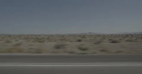 Side right driving plate - Highway 15 at Mile 141, Baker Vídeo Stock 293808463