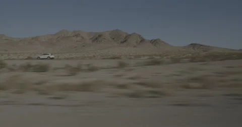 Side right driving plate - Highway 15 at Mile 21, Jean Stock Footage 293932827