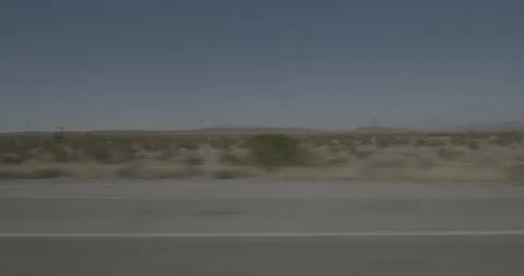 Side right driving plate - Highway 15 at Mile 161, Yucca Grove Stock Footage 294567701