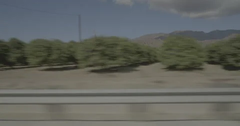 Side right driving plate - Highway 126 at Boosey Road, Santa Paula Vídeo Stock 294699475